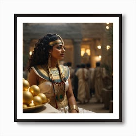 Egyptian lady( pharaoh and ancient Egyptian ) Art Print