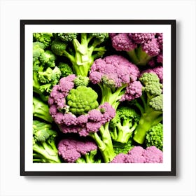 Close Up Of Broccoli 21 Art Print