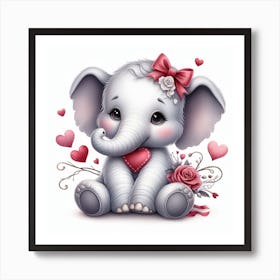 Baby Elephant 3 Art Print
