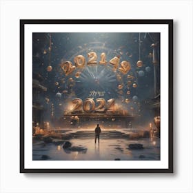 New Year 2024 Art Print