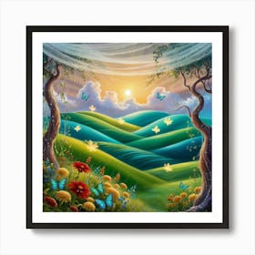 Fairy Garden 1 Art Print