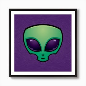 Alien Head Art Print