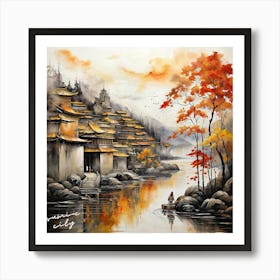 Chinese Village Art Print