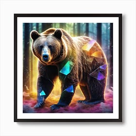 Bear In The Forest 8 Art Print