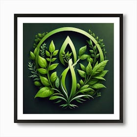 Green Logo Art Print