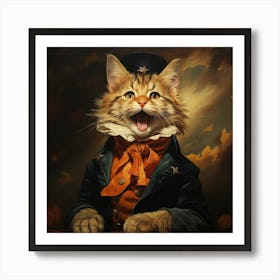 Cat In A Hat 1 Art Print