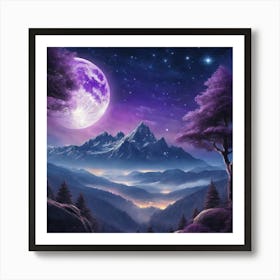 Full Moon In The Sky Art Print