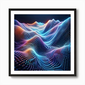 Abstract Wave Pattern 1 Art Print