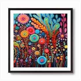 Colorful Flowers 15 Art Print