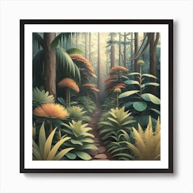 Path In The Jungle Art Print