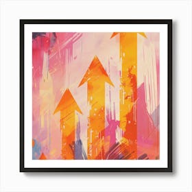 Upward Arrows Art Print