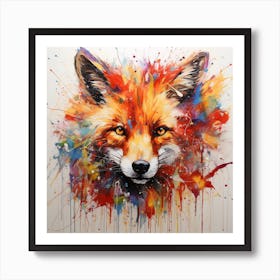 Fox Painting Art Print