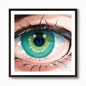 Blue Eyes Art Print