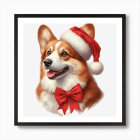 Santa Corgi Póster