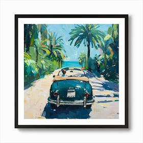 Car On The Beach 2 Art Print