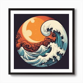 Great Wave Off Kanagawa 4 Art Print