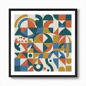 Abstract Geometric Pattern 4 Art Print