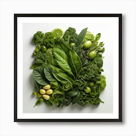 Greens Art Print