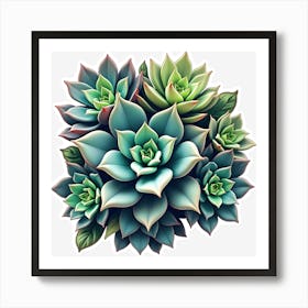 Succulents 1 Art Print