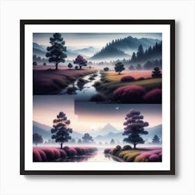 Landscape Painting 56 Art Print