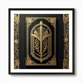 Gold Book Cover Art Print