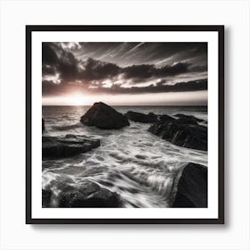 Sunrise Over The Sea 5 Art Print