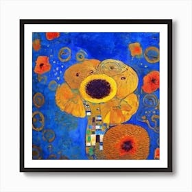 Sunflowers By Gustav Klimt Art Print