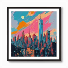 New York City Skyline 1 Art Print