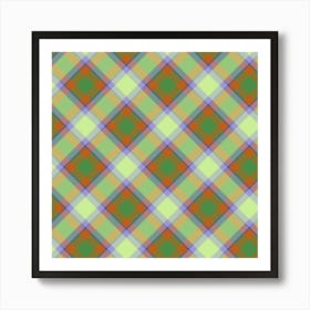 Plaid Fabric 178 Art Print