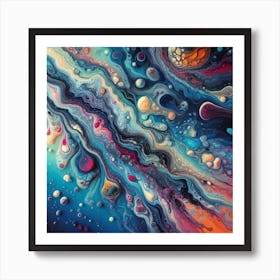 Cosmic Swirls Art Print