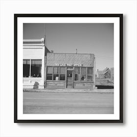Post Office, Des Lacs, North Dakota By Russell Lee Art Print