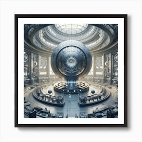 Futuristic Space Station 12 Art Print