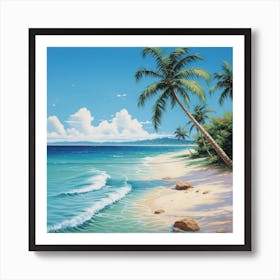 Beach Scene Art Print