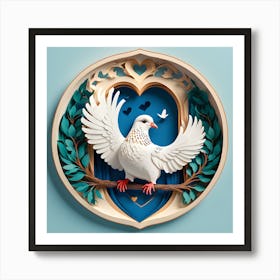 Dove Of Love 1 Art Print