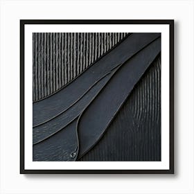 'Black Wave' 1 Art Print