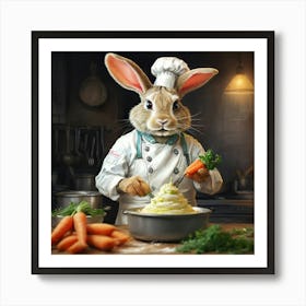 Chef Rabbit 2 Art Print