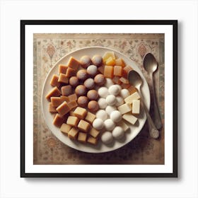 Plate Of Sweets Art Print