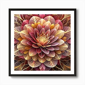 Psychedelic Flower Art Print