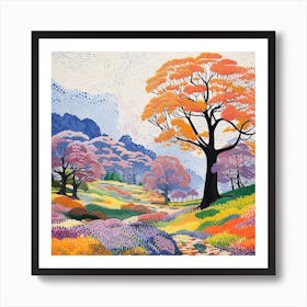 Point Art, Tree Art Print