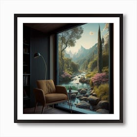 Mountain View Art Print