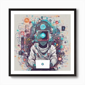 Cyborg 6 Art Print