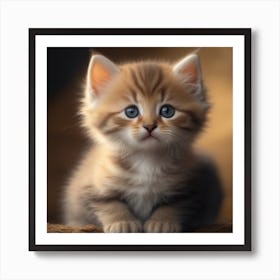 Cute Kitten Art Print