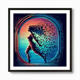 Pixel Art Art Print