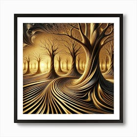 Fractal Trees Art Print