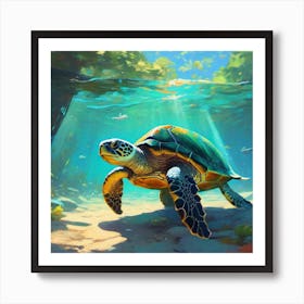 Sea Turtle Art Print