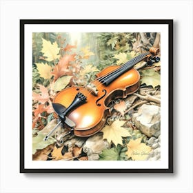 Violin By Peter Ghetu 2024 Art Print