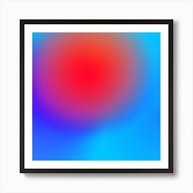 Abstract Red And Blue Art Print