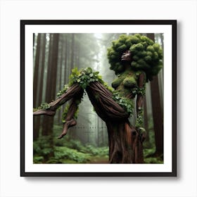 Forest Woman Art Print