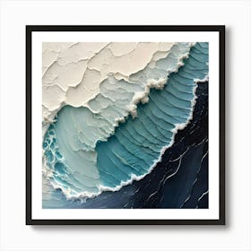 Abstract Of A Wave 8 Art Print