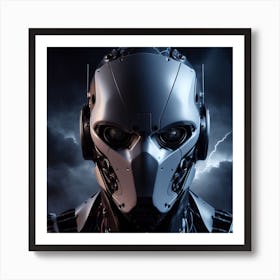 Robot Face Poster